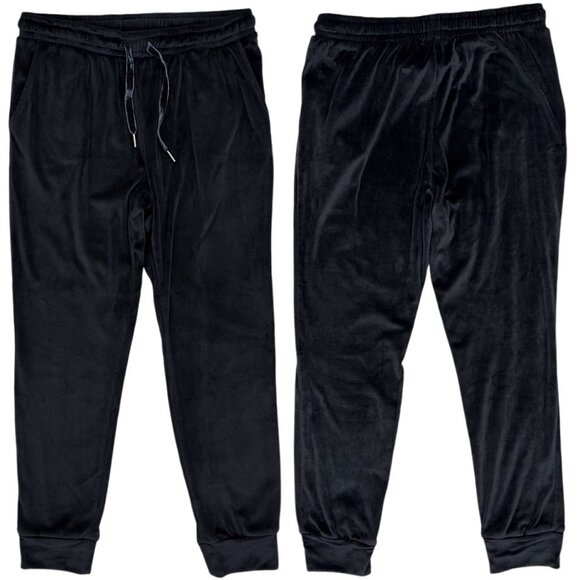 Z Supply Evalyn Silky Velour Drawstring Jogger Pant in Onyx Women's Size S - Picture 3 of 15